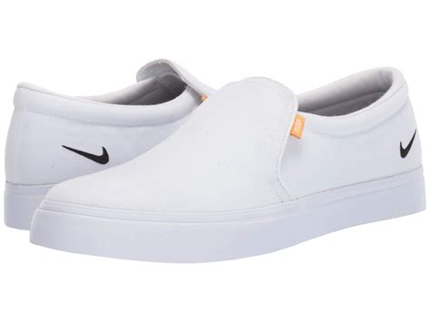 White Nike Slip Ons 